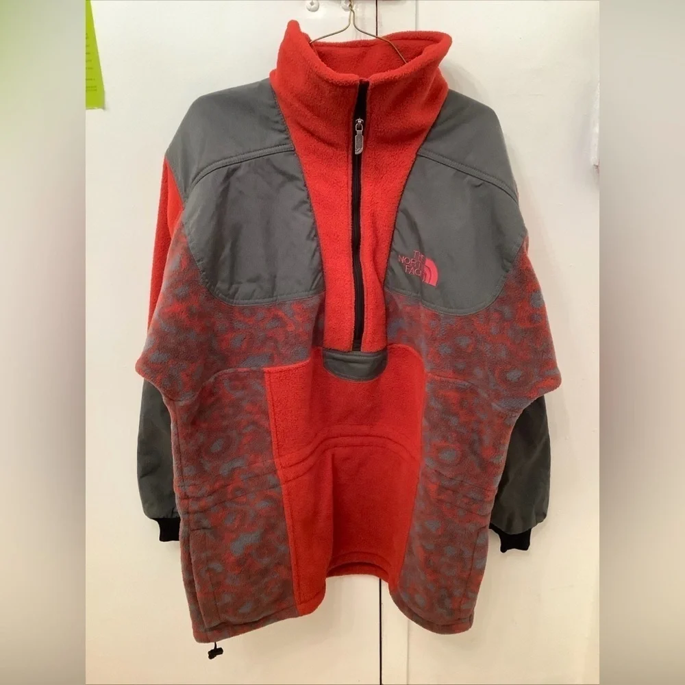 VTG USA North Face TNF Rage Men's Medium Fleece Pullover High Cowl Neck Jacket - Picture 10 of 16